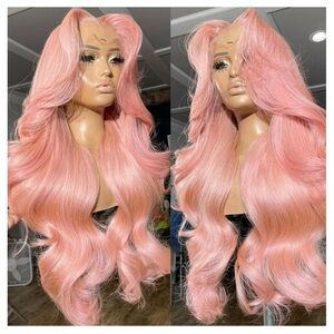 Pink/peach 13x4 lace frontal